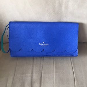 Kate Spade blue and turquoise Kate Spade clutch.